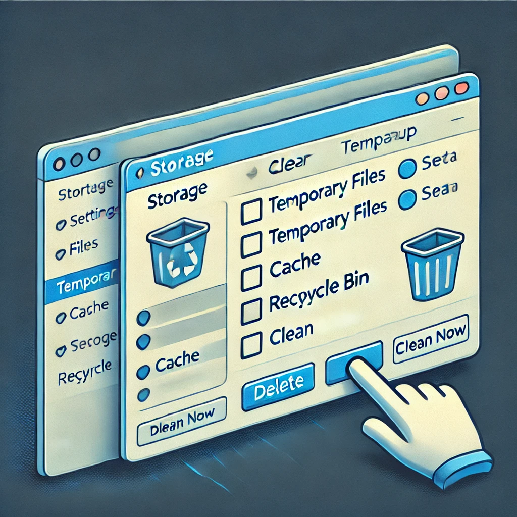 Temporary files illustration