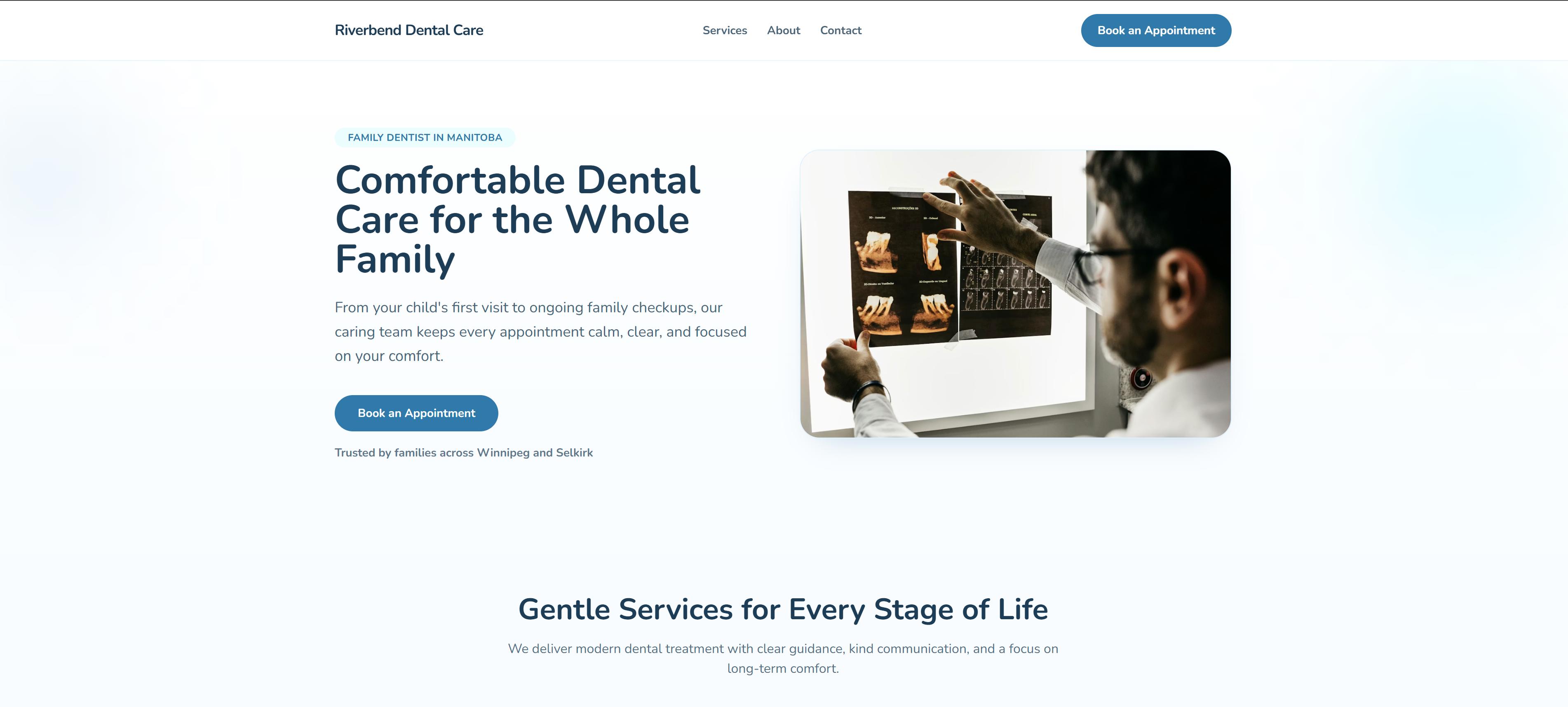 Riverbend Dental Care website preview